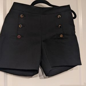 H&M black high waisted shorts